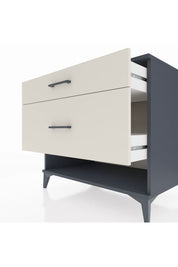 Kronos Şifonyer 2 Çekmeceli 88x59x80 Antrasit-Aytaşı