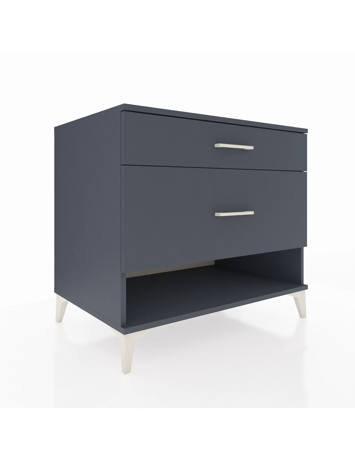 Kronos Şifonyer 2 Çekmeceli 88x59x80 Antrasit-Antrasit