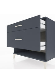 Kronos Şifonyer 2 Çekmeceli 88x59x80 Antrasit-Antrasit