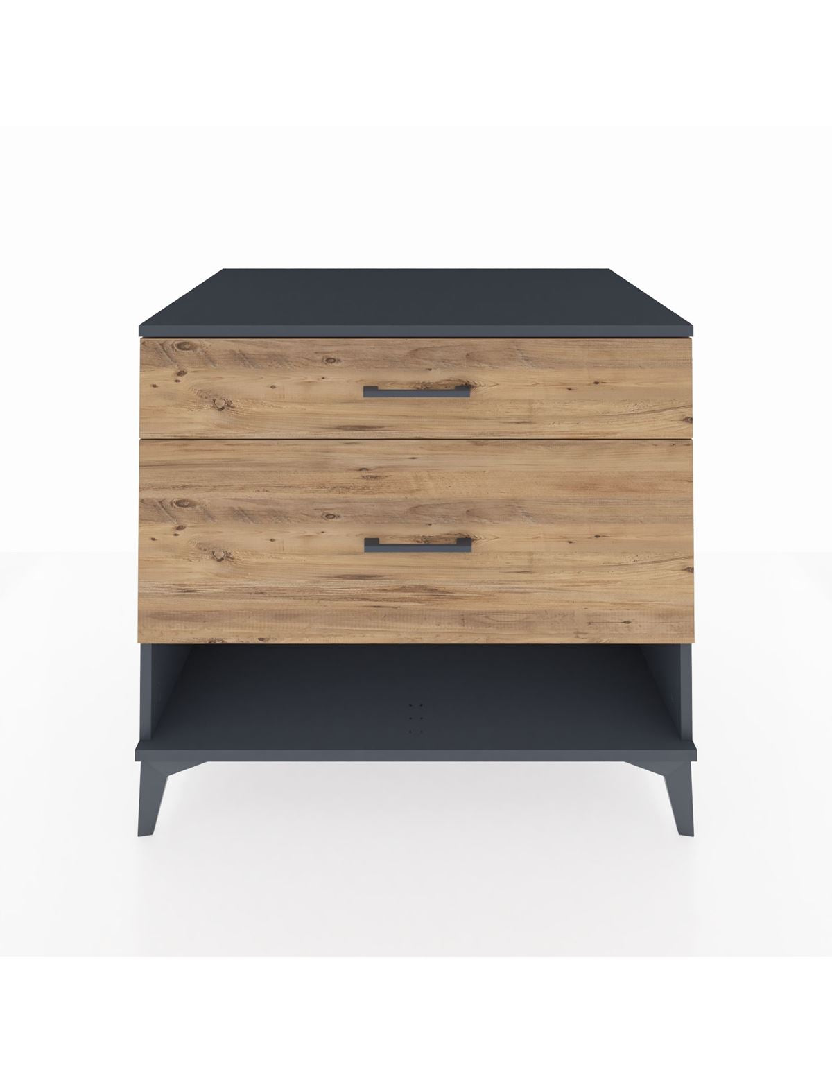 Kronos Şifonyer 2 Çekmeceli 88x59x80 Antrasit-Çam