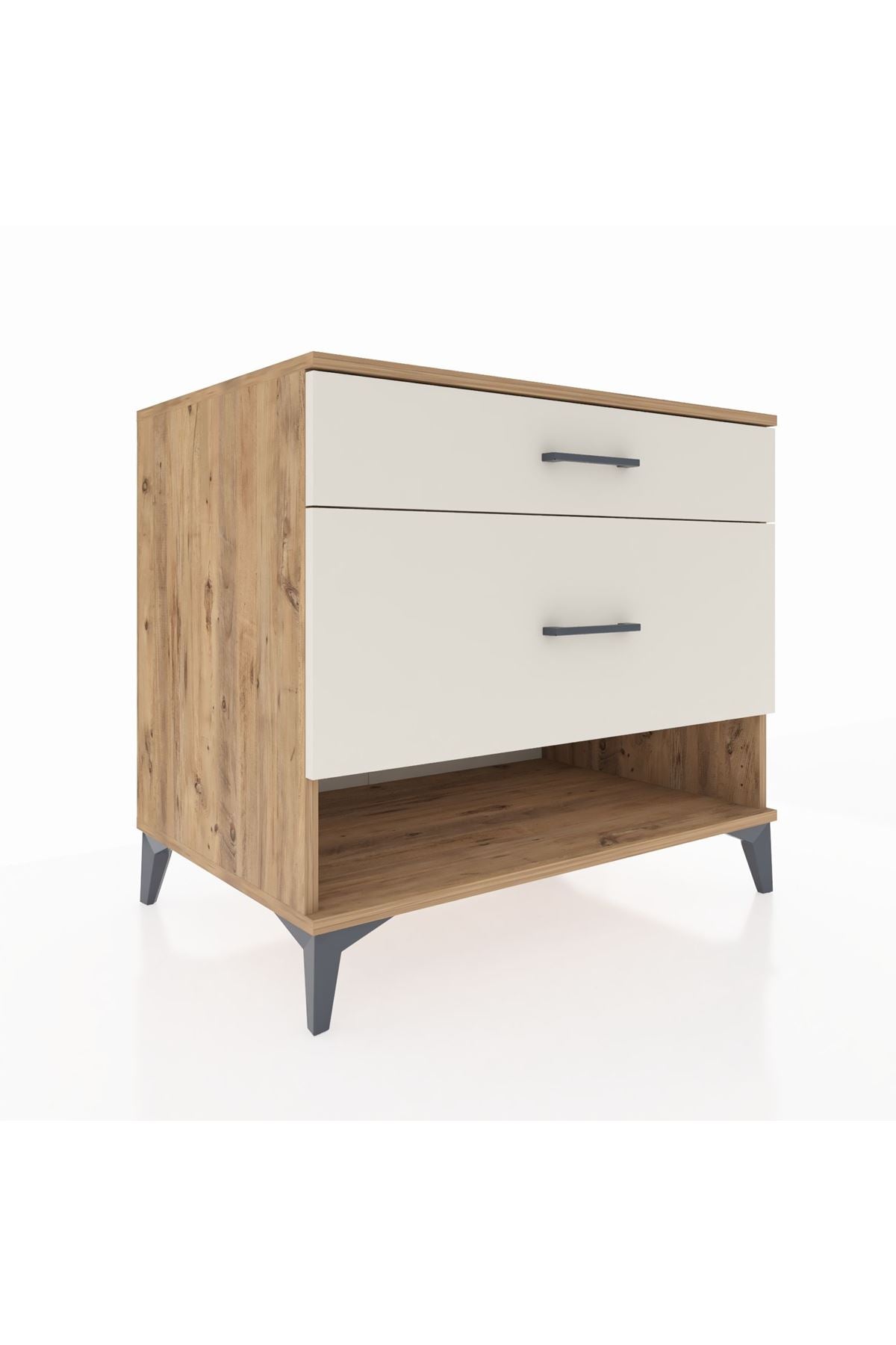 Kronos Şifonyer 2 Çekmeceli 88x59x80 Çam-Aytaşı