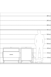 Kronos Şifonyer Tek Raflı Tek Çekmeceli 88x59x80 Aytaşı-Aytaşı