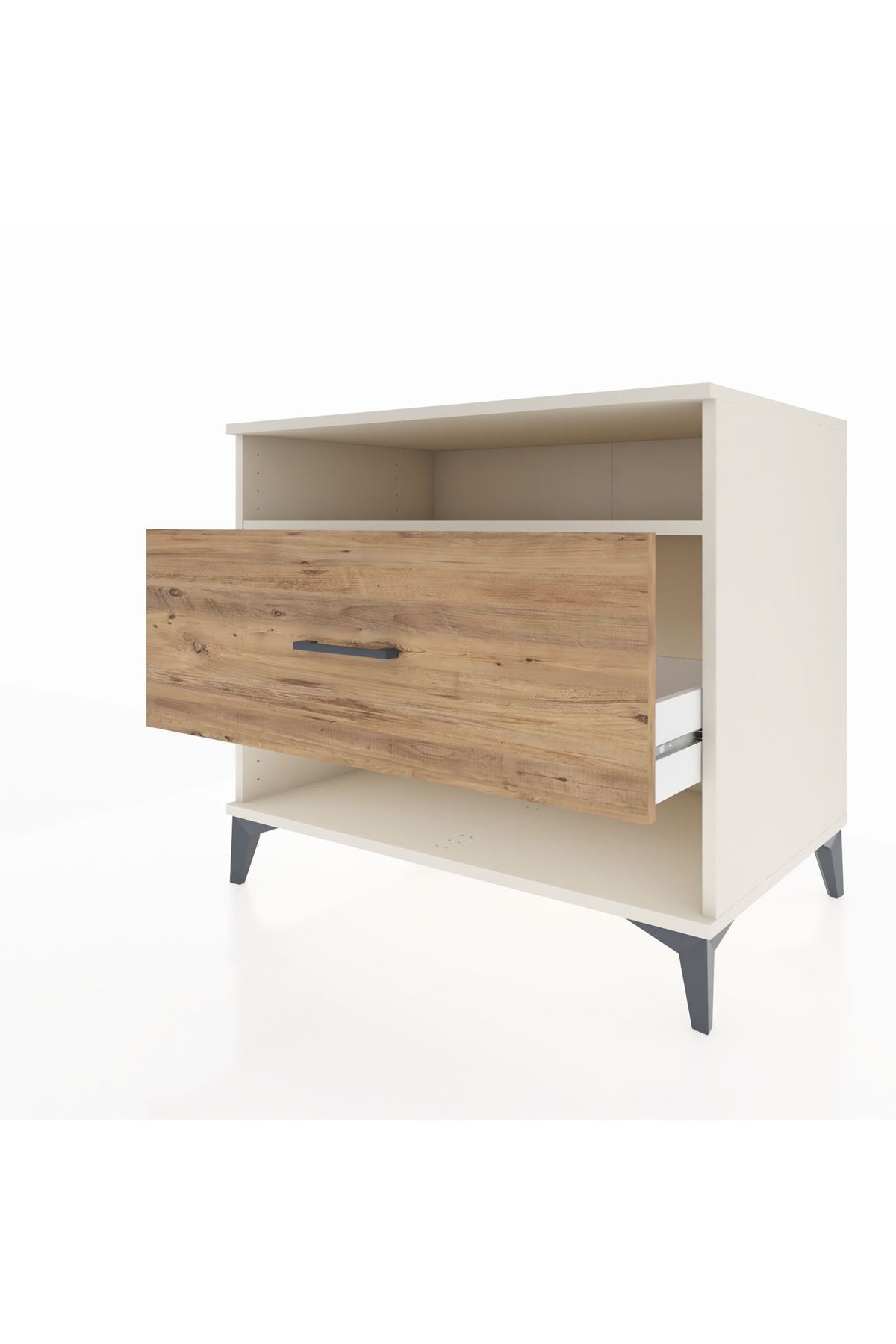 Kronos Şifonyer Tek Raflı Tek Çekmeceli 88x59x80 Aytaşı-Çam