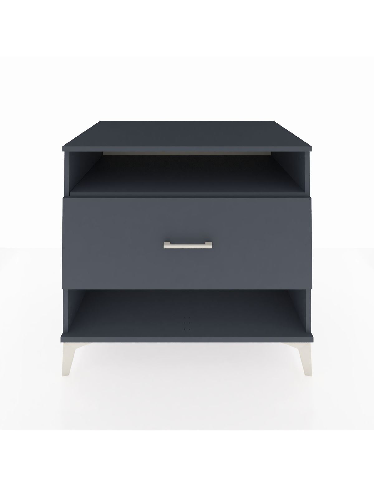 Kronos Şifonyer Tek Raflı Tek Çekmeceli 88x59x80 Antrasit-Antrasit