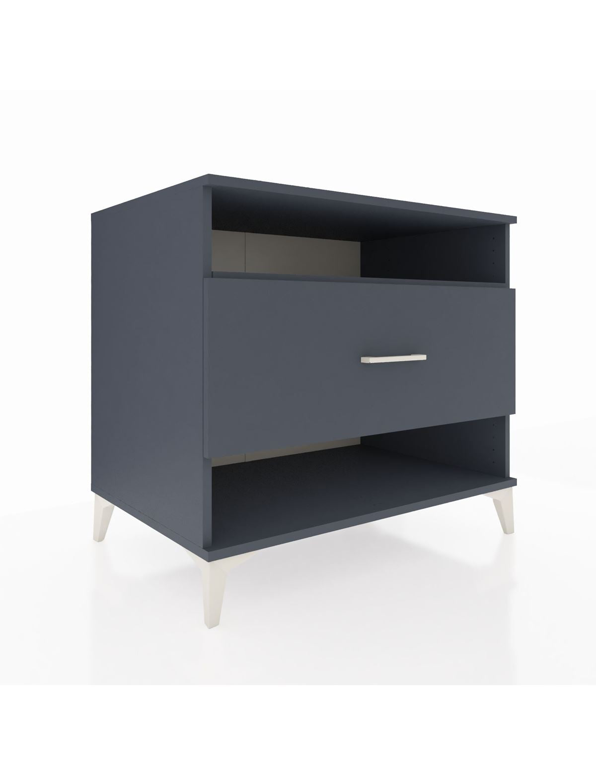 Kronos Şifonyer Tek Raflı Tek Çekmeceli 88x59x80 Antrasit-Antrasit