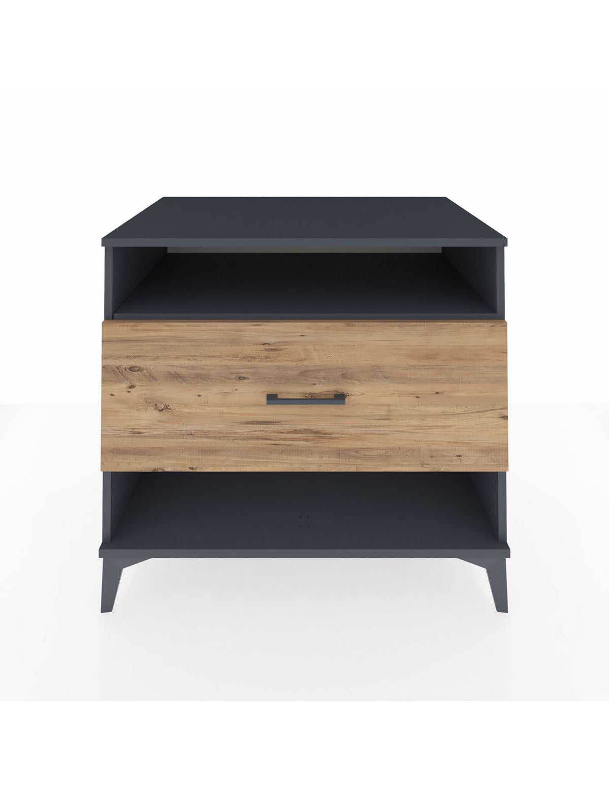 Kronos Şifonyer Tek Raflı Tek Çekmeceli 88x59x80 Antrasit-Çam