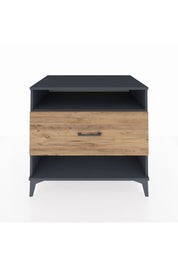 Kronos Şifonyer Tek Raflı Tek Çekmeceli 88x59x80 Antrasit-Çam