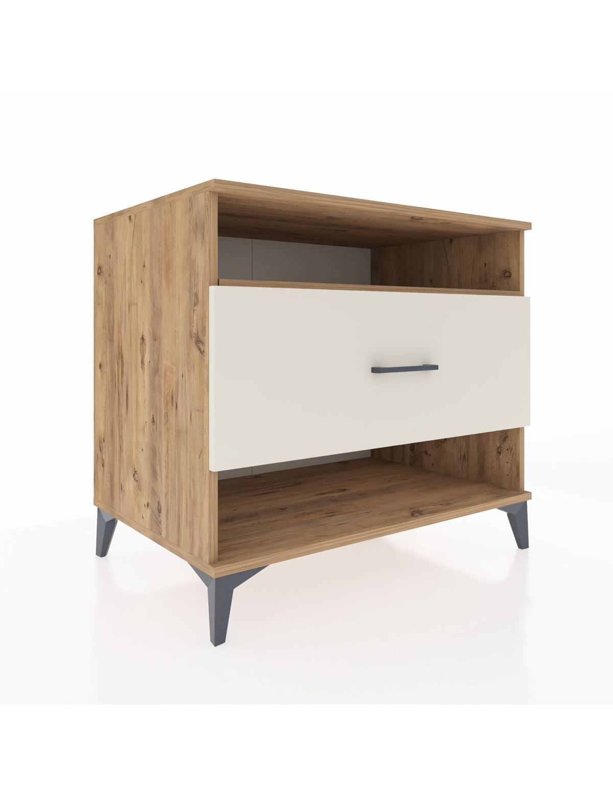 Kronos Şifonyer Tek Raflı Tek Çekmeceli 88x59x80 Çam-Aytaşı