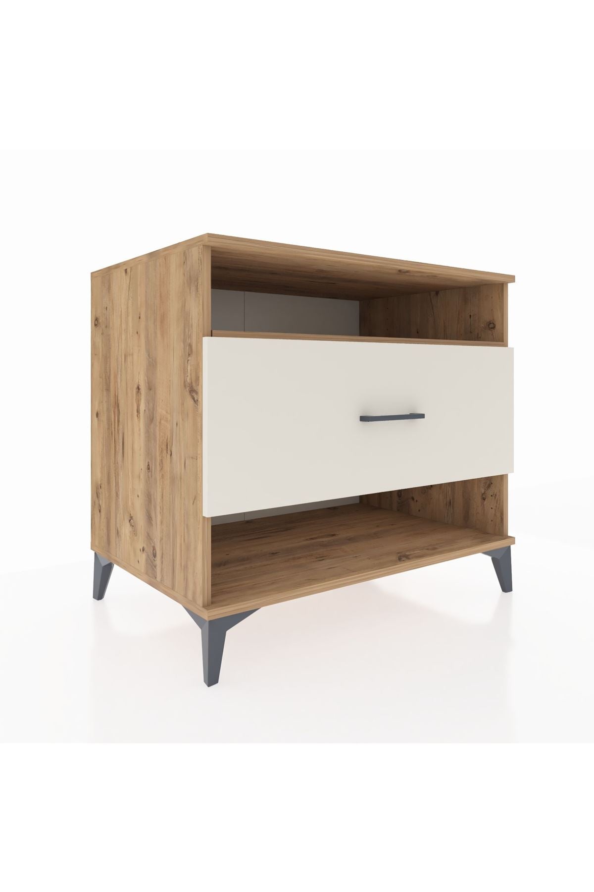 Kronos Şifonyer Tek Raflı Tek Çekmeceli 88x59x80 Çam-Aytaşı