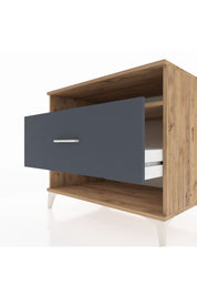 Kronos Şifonyer Tek Raflı Tek Çekmeceli 88x59x80 Çam-Antrasit