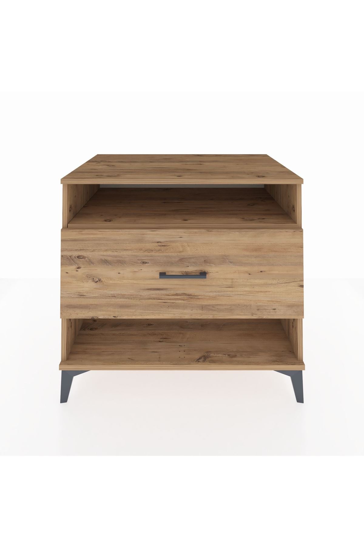 Kronos Şifonyer Tek Raflı Tek Çekmeceli 88x59x80 Çam-Çam