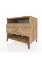 Kronos Şifonyer Tek Raflı Tek Çekmeceli 88x59x80 Çam-Çam