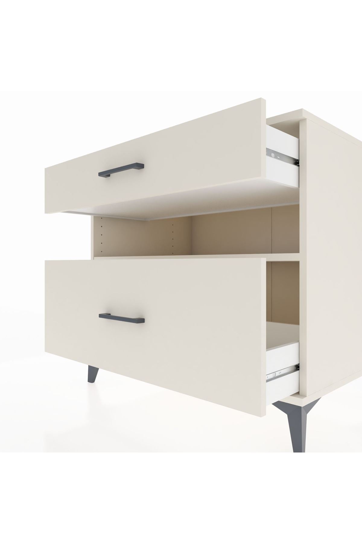 Kronos Şifonyer Tek Raflı 2 Çekmeceli 88x59x80 Aytaşı-Aytaşı