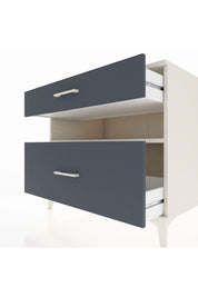 Kronos Şifonyer Tek Raflı 2 Çekmeceli 88x59x80 Aytaşı-Antrasit