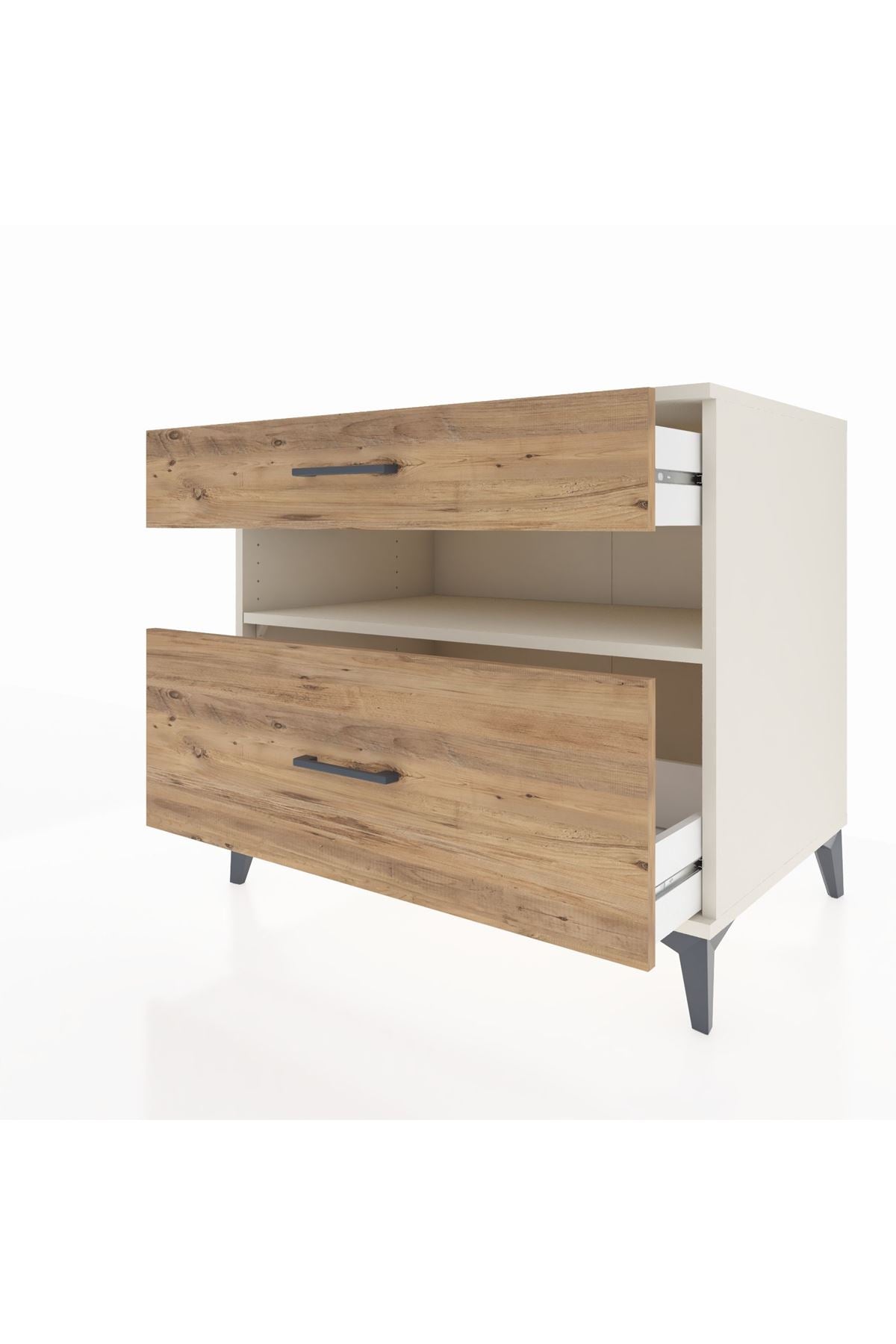 Kronos Şifonyer Tek Raflı 2 Çekmeceli 88x59x80 Aytaşı-Çam