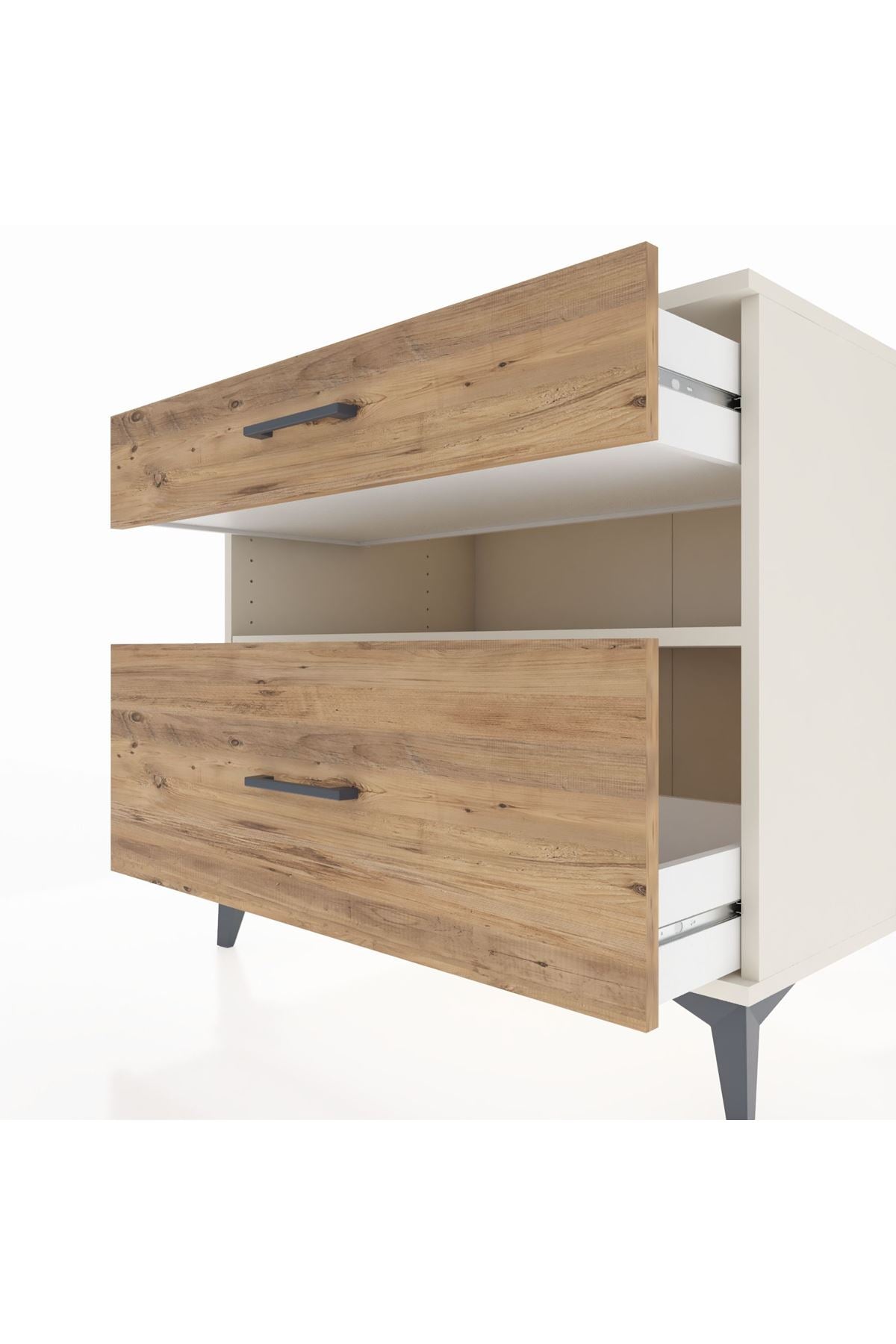 Kronos Şifonyer Tek Raflı 2 Çekmeceli 88x59x80 Aytaşı-Çam