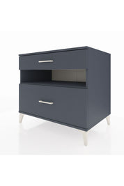 Kronos Şifonyer Tek Raflı 2 Çekmeceli 88x59x80 Antrasit-Antrasit