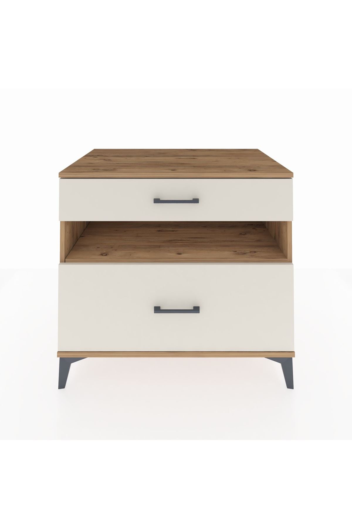 Kronos Şifonyer Tek Raflı 2 Çekmeceli 88x59x80 Çam-Aytaşı