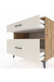 Kronos Şifonyer Tek Raflı 2 Çekmeceli 88x59x80 Çam-Aytaşı