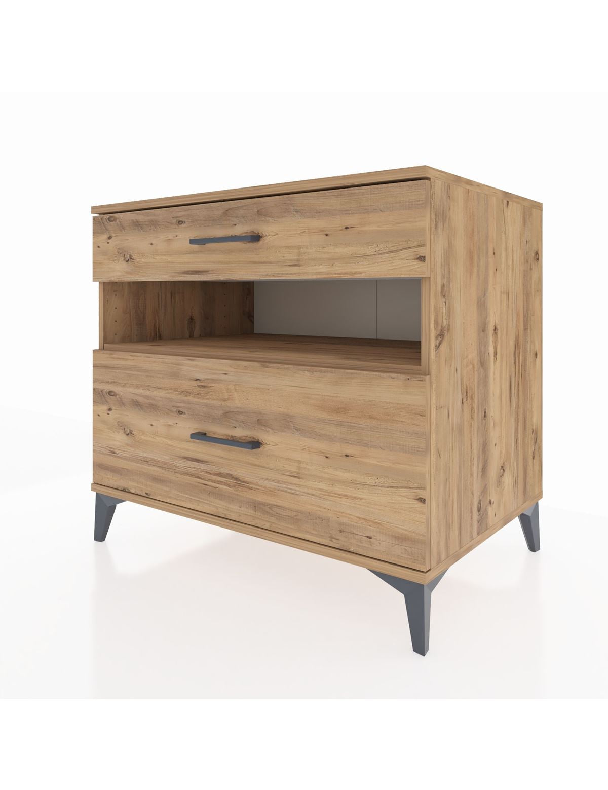 Kronos Şifonyer Tek Raflı 2 Çekmeceli 88x59x80 - S69M018V9C