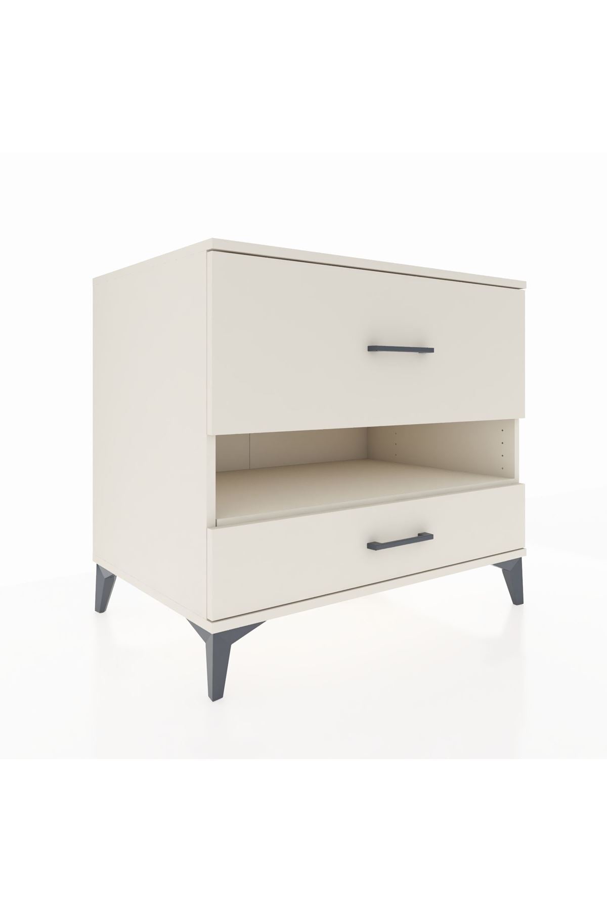 Kronos Şifonyer Tek Raflı 2 Çekmeceli 88x59x80 Aytaşı-Aytaşı