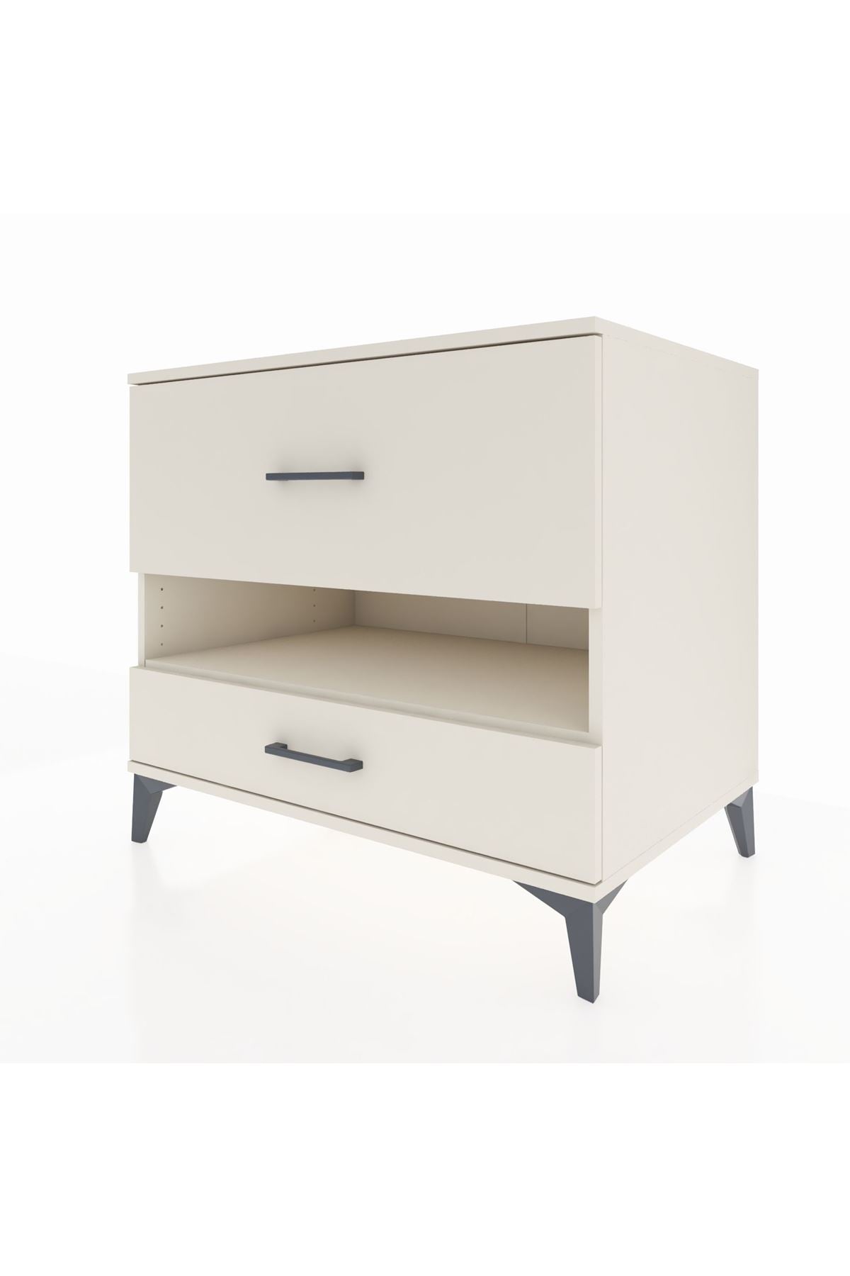 Kronos Şifonyer Tek Raflı 2 Çekmeceli 88x59x80 Aytaşı-Aytaşı