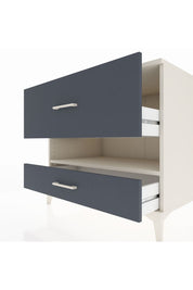 Kronos Şifonyer Tek Raflı 2 Çekmeceli 88x59x80 Aytaşı-Antrasit