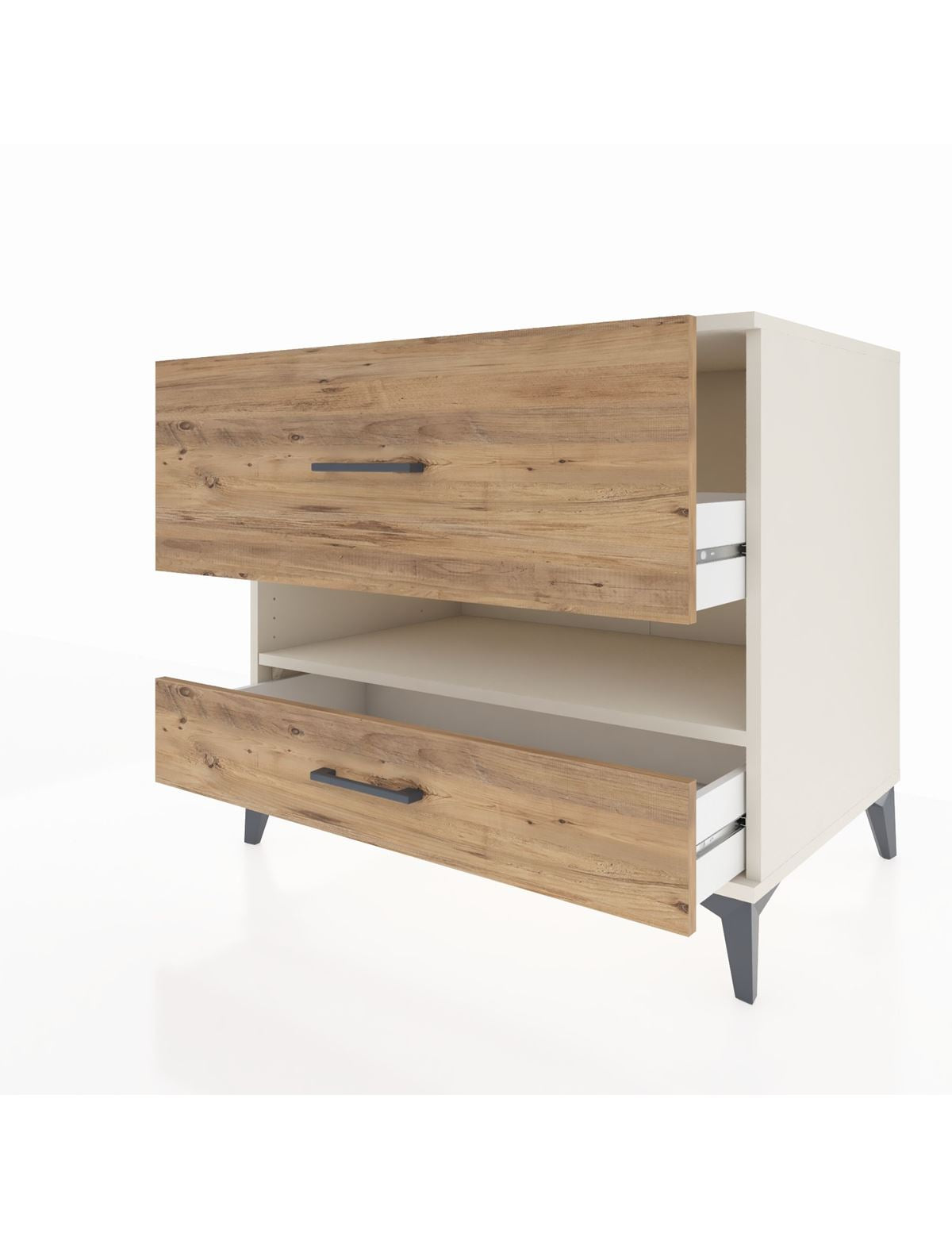 Kronos Şifonyer Tek Raflı 2 Çekmeceli 88x59x80 - S69M019V3C