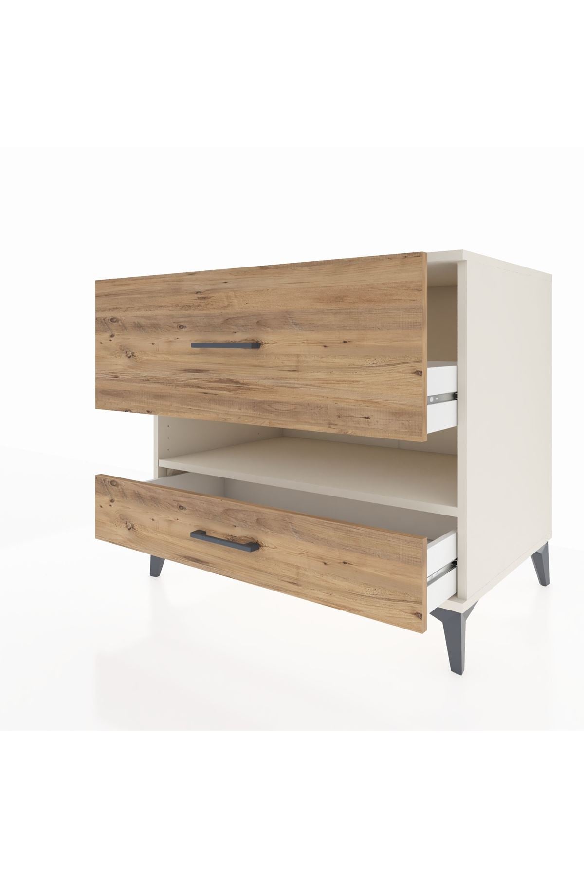 Kronos Şifonyer Tek Raflı 2 Çekmeceli 88x59x80 Aytaşı-Çam