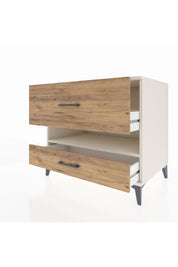 Kronos Şifonyer Tek Raflı 2 Çekmeceli 88x59x80 - S69M019V3C