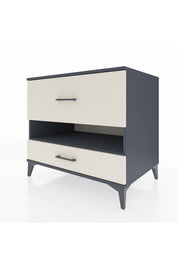 Kronos Şifonyer Tek Raflı 2 Çekmeceli 88x59x80 Antrasit-Aytaşı