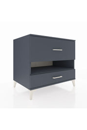 Kronos Şifonyer Tek Raflı 2 Çekmeceli 88x59x80 Antrasit-Antrasit