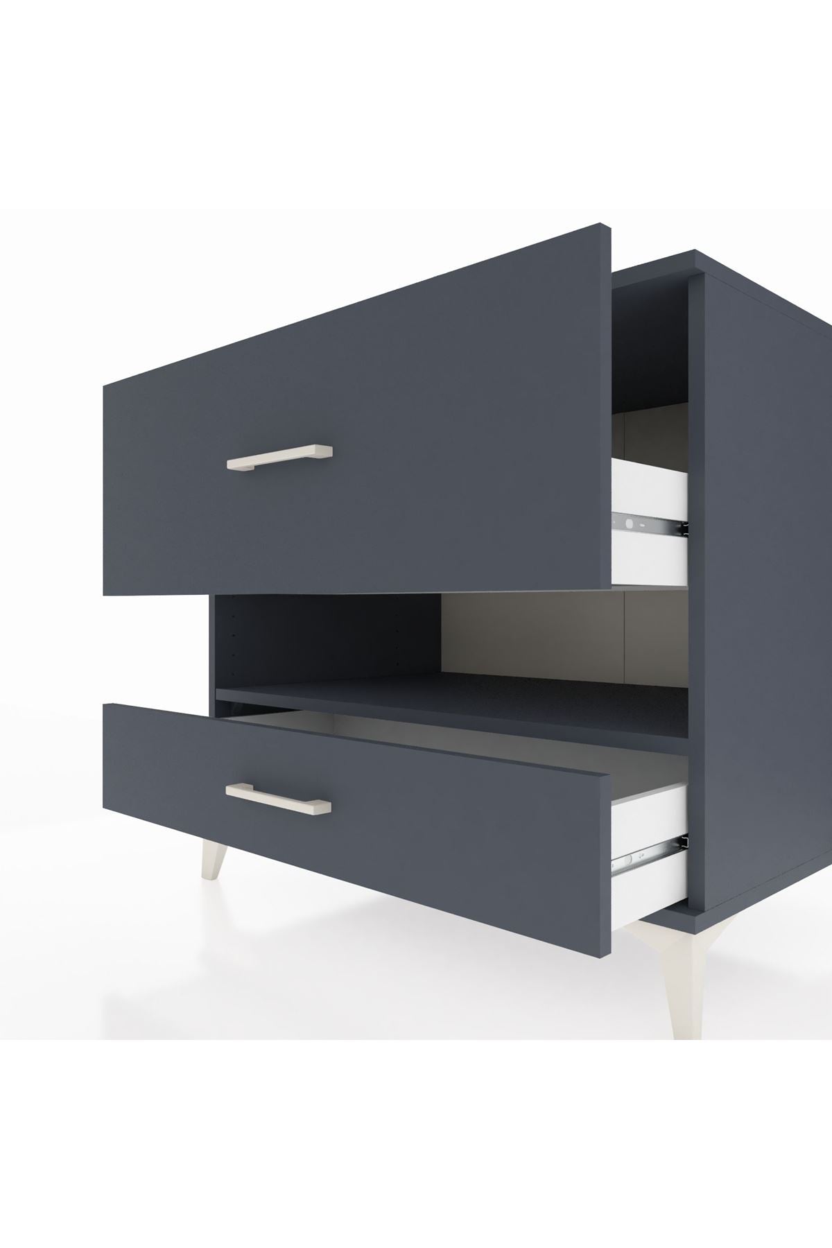 Kronos Şifonyer Tek Raflı 2 Çekmeceli 88x59x80 - S69M019V5C