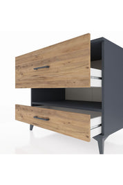 Kronos Şifonyer Tek Raflı 2 Çekmeceli 88x59x80 - S69M019V6C