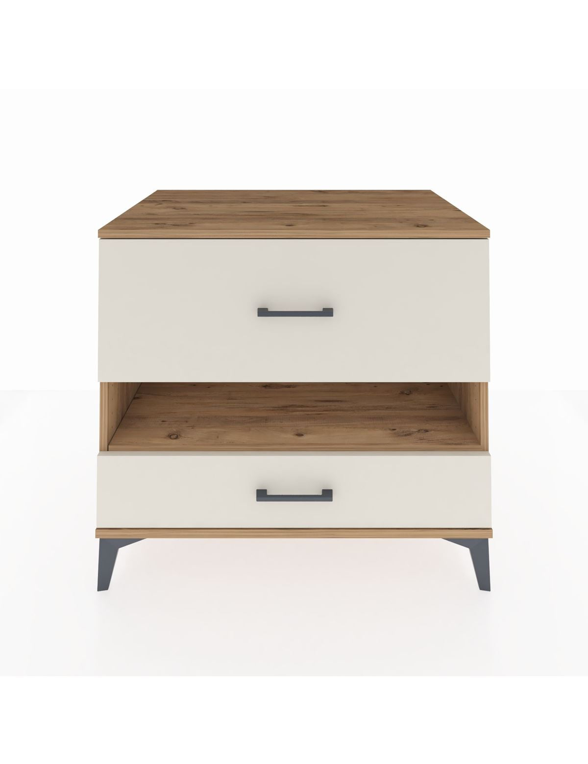 Kronos Şifonyer Tek Raflı 2 Çekmeceli 88x59x80 Çam-Aytaşı