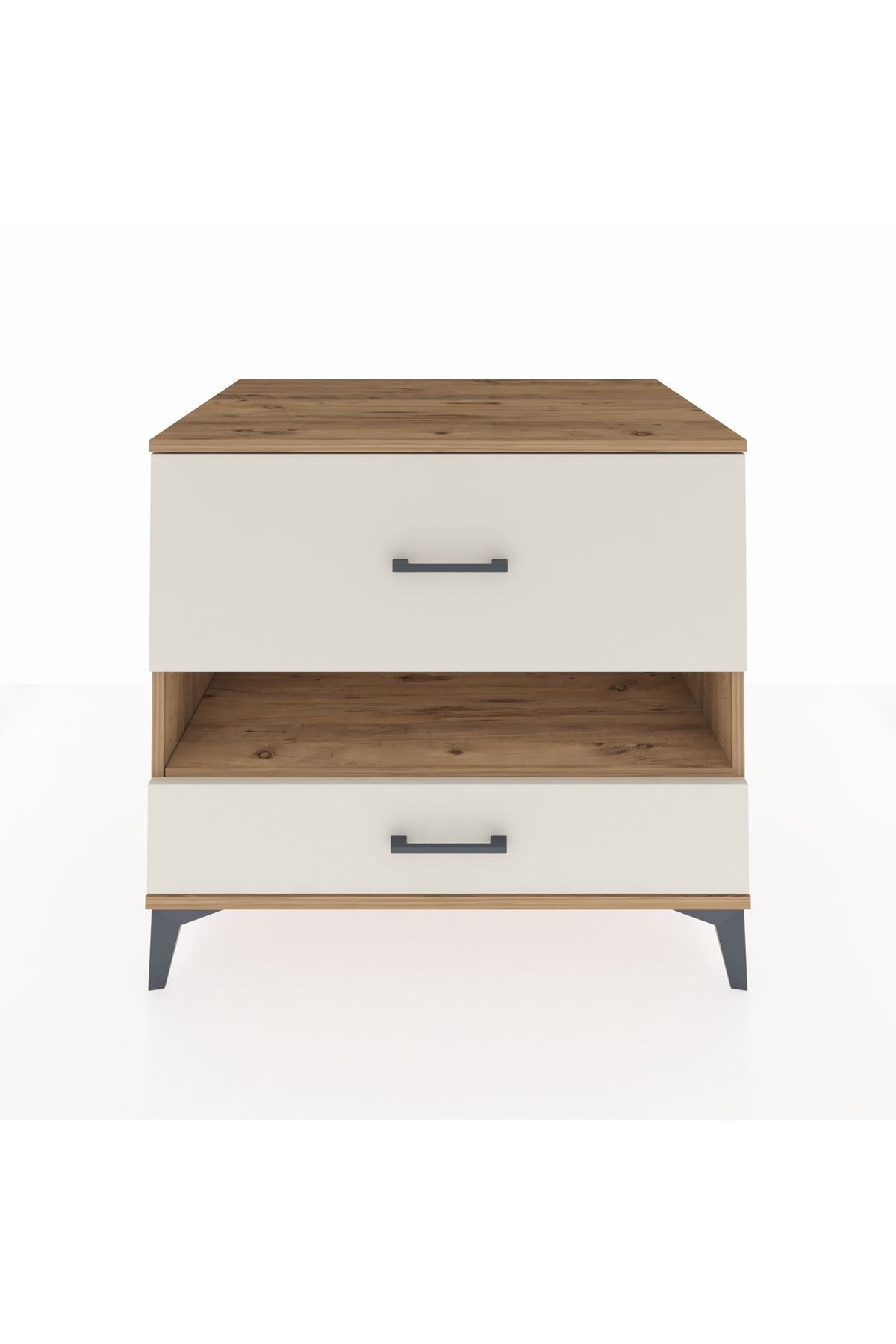 Kronos Şifonyer Tek Raflı 2 Çekmeceli 88x59x80 Çam-Aytaşı