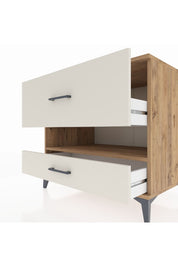 Kronos Şifonyer Tek Raflı 2 Çekmeceli 88x59x80 - S69M019V7C