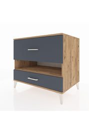 Kronos Şifonyer Tek Raflı 2 Çekmeceli 88x59x80 - S69M019V8C