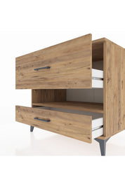 Kronos Şifonyer Tek Raflı 2 Çekmeceli 88x59x80 - S69M019V9C