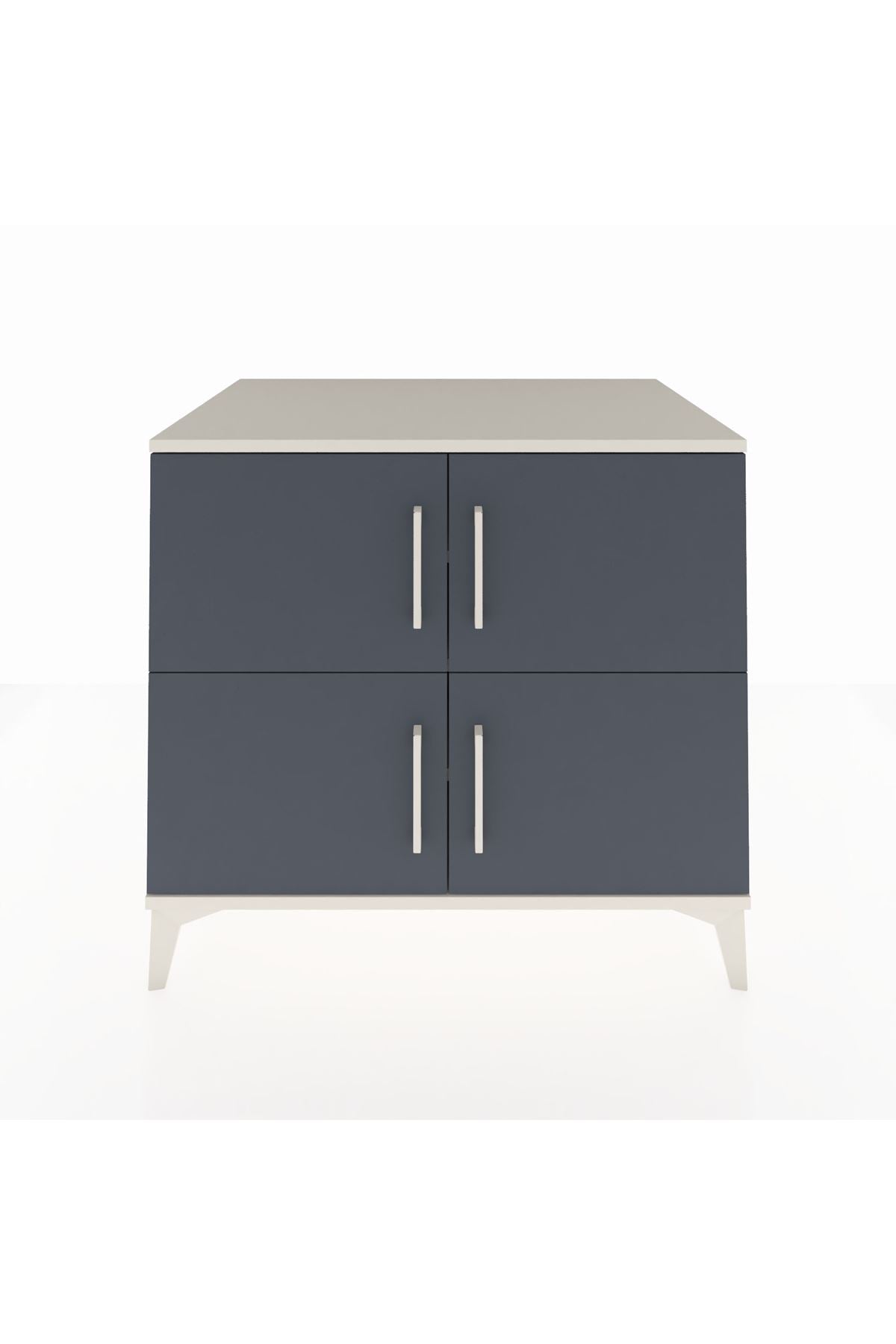 Kronos Şifonyer 3 Raflı 4 Kapaklı 88x59x80 Aytaşı-Antrasit