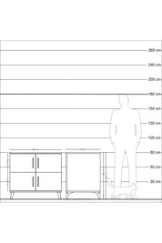 Kronos Şifonyer 3 Raflı 4 Kapaklı 88x59x80 Aytaşı-Aytaşı