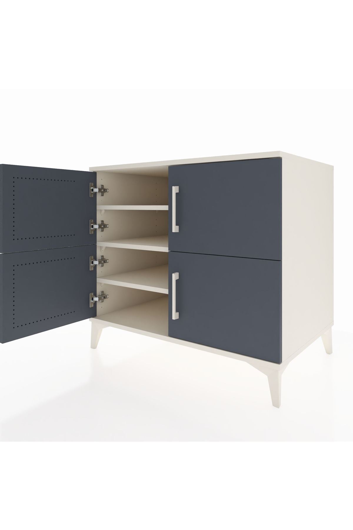 Kronos Şifonyer 3 Raflı 4 Kapaklı 88x59x80 Aytaşı-Antrasit