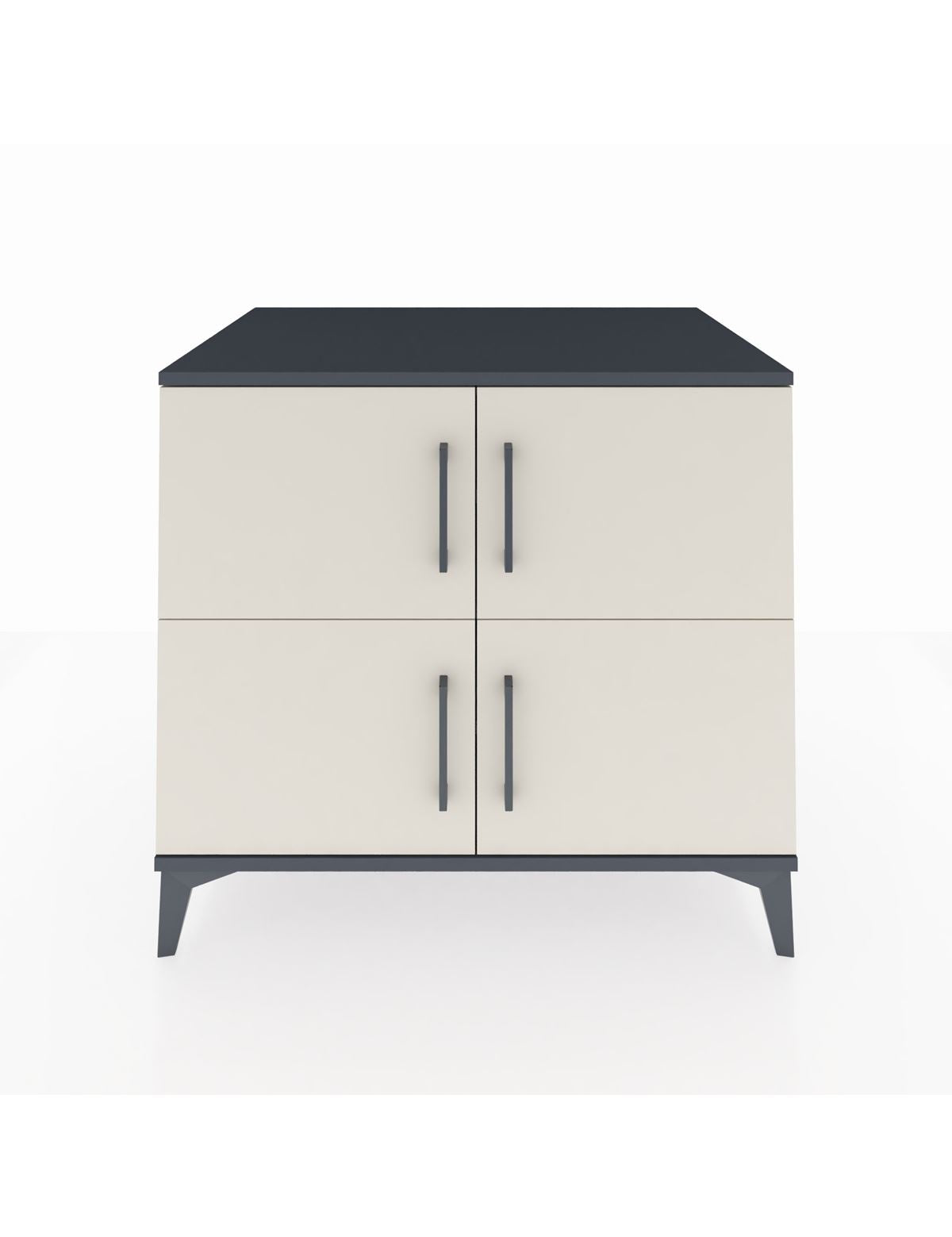 Kronos Şifonyer 3 Raflı 4 Kapaklı 88x59x80 Antrasit-Aytaşı