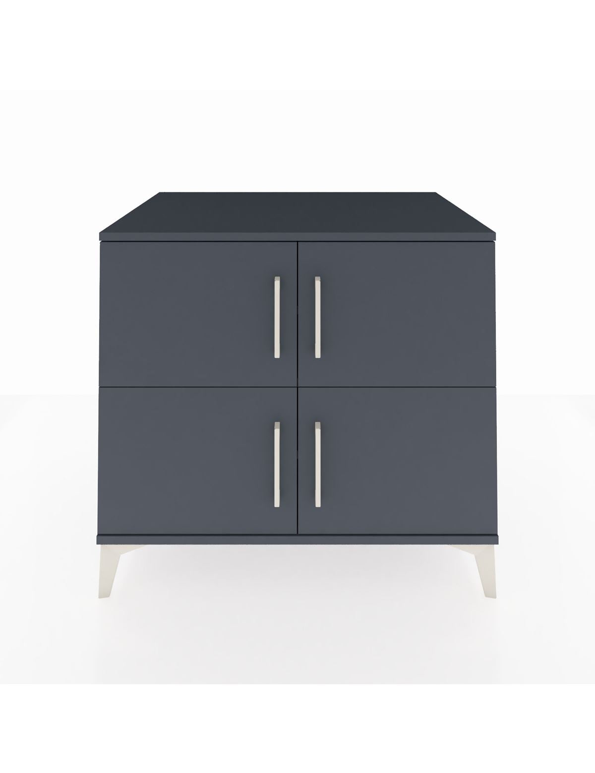 Kronos Şifonyer 3 Raflı 4 Kapaklı 88x59x80 Antrasit-Antrasit