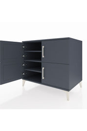 Kronos Şifonyer 3 Raflı 4 Kapaklı 88x59x80 Antrasit-Antrasit