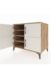 Kronos Şifonyer 3 Raflı 4 Kapaklı 88x59x80 Çam-Aytaşı