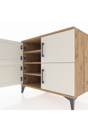 Kronos Şifonyer 3 Raflı 4 Kapaklı 88x59x80 Çam-Aytaşı