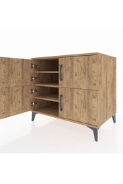 Kronos Şifonyer 3 Raflı 4 Kapaklı 88x59x80 Çam-Çam