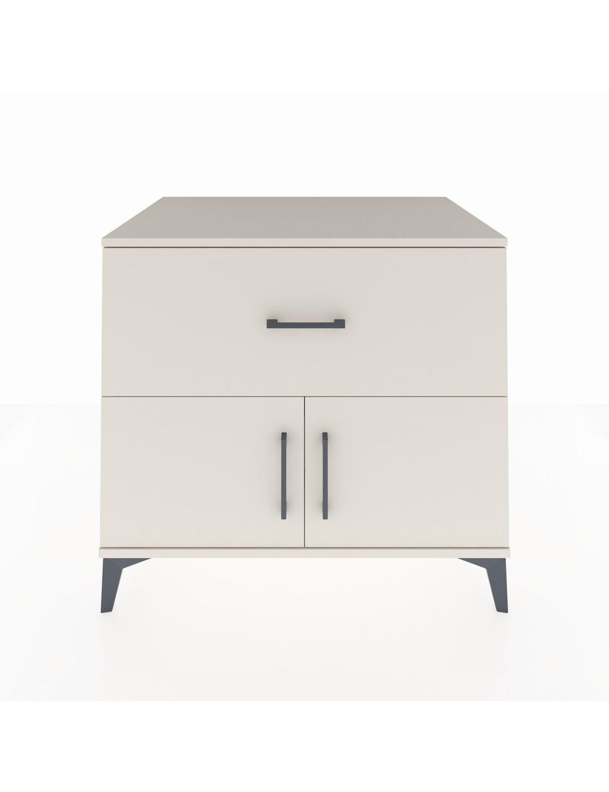 Kronos Şifonyer Tek Raflı Tek Çekmeceli 2 Kapaklı 88x59x80 Aytaşı-Aytaşı