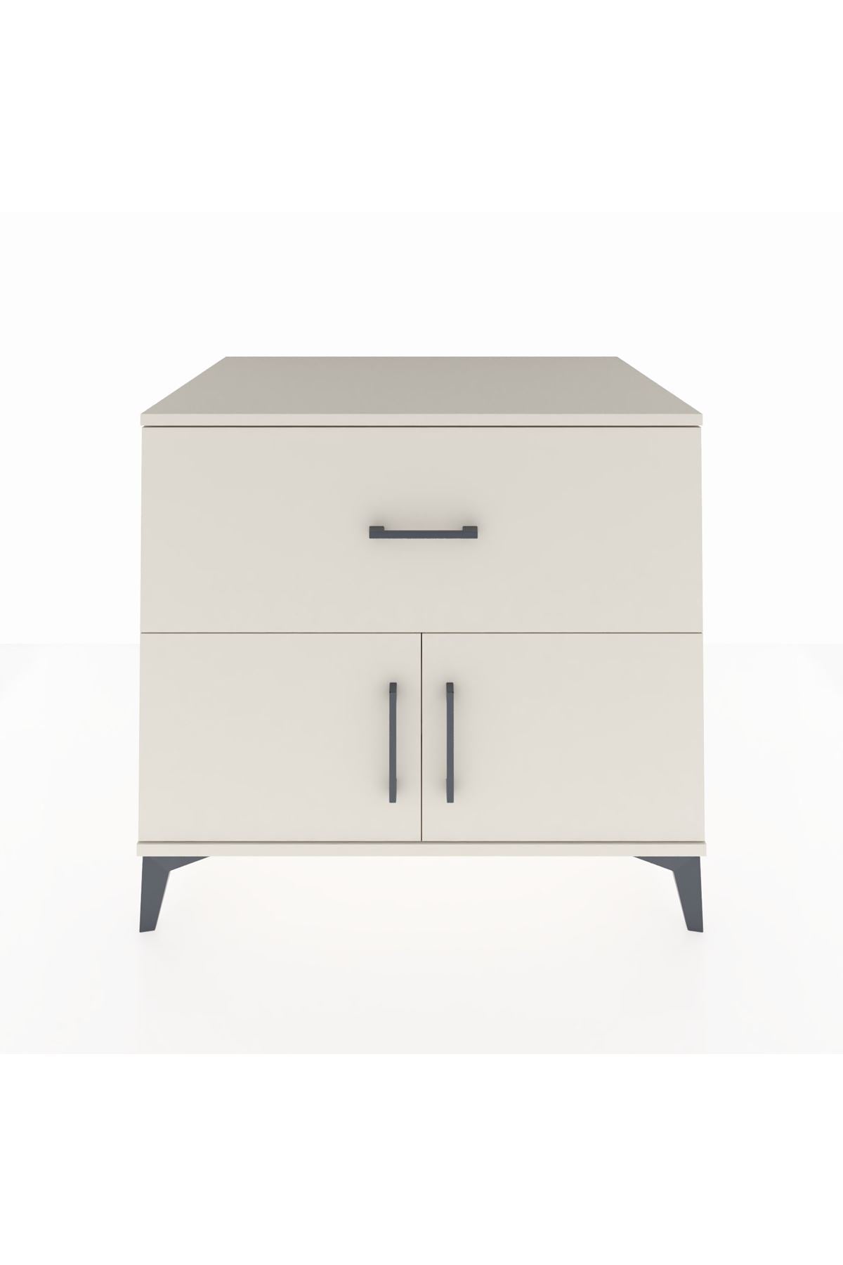 Kronos Şifonyer Tek Raflı Tek Çekmeceli 2 Kapaklı 88x59x80 Aytaşı-Aytaşı